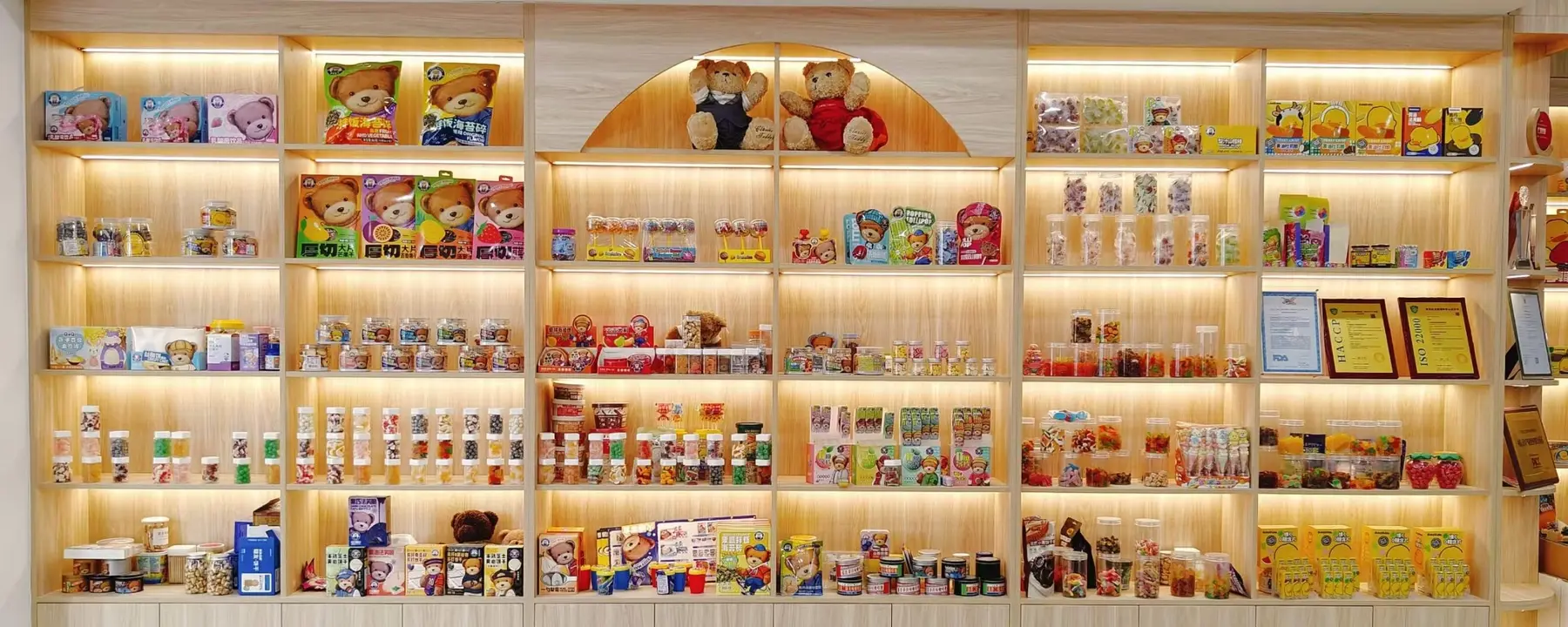 Best For Love functional gummy product showroom and sample room