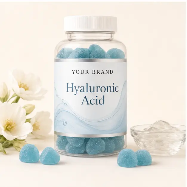 Hyaluronic Acid Gummies YOUR BRAND private-label gummy packaging concept