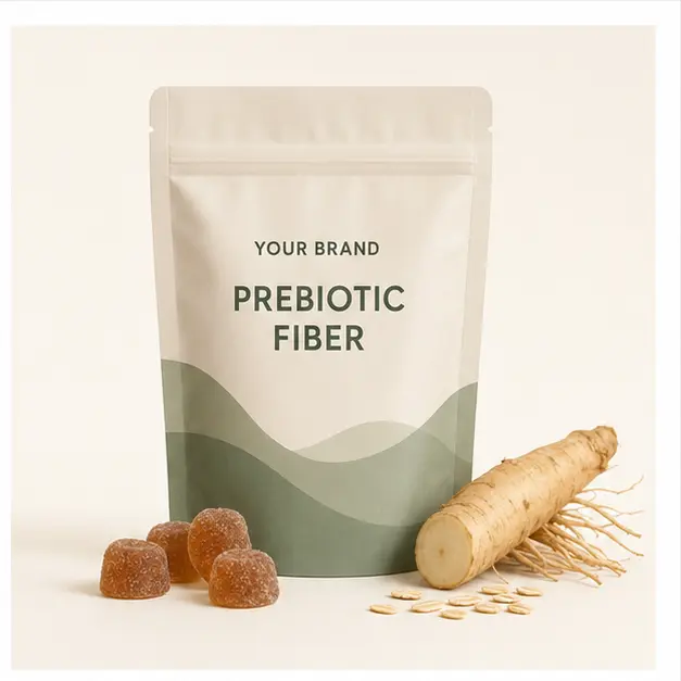 Prebiotic Fiber Gummies YOUR BRAND private-label gummy packaging concept