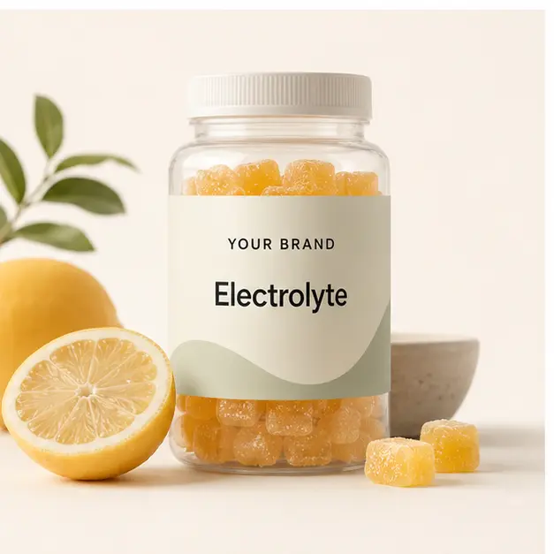 Electrolyte Gummies YOUR BRAND private-label gummy packaging concept