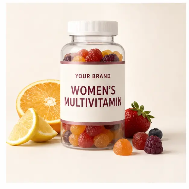 Women’s Multivitamin Gummies YOUR BRAND private-label gummy packaging concept