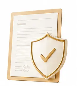 Quality document and shield representing functional gummy manufacturing and documentation support