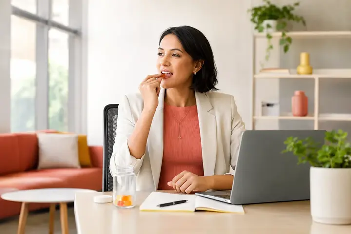 Workplace Wellness functional gummy usage scenario